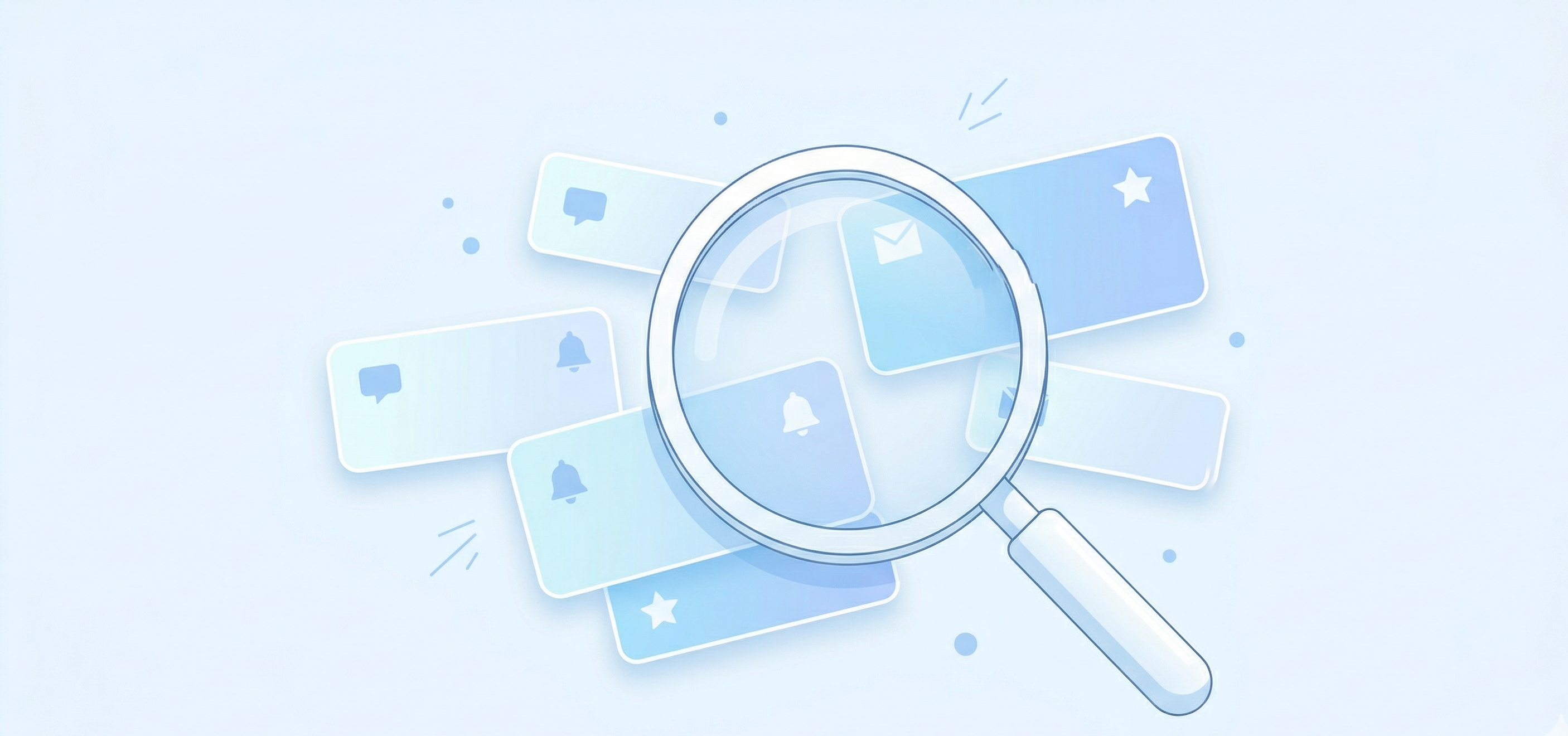 Notification cards illustration