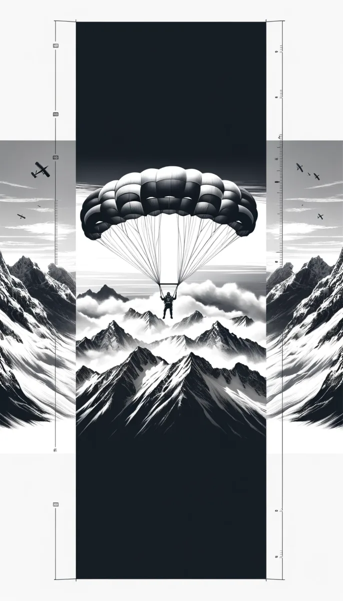 Marko Stokić skydiving